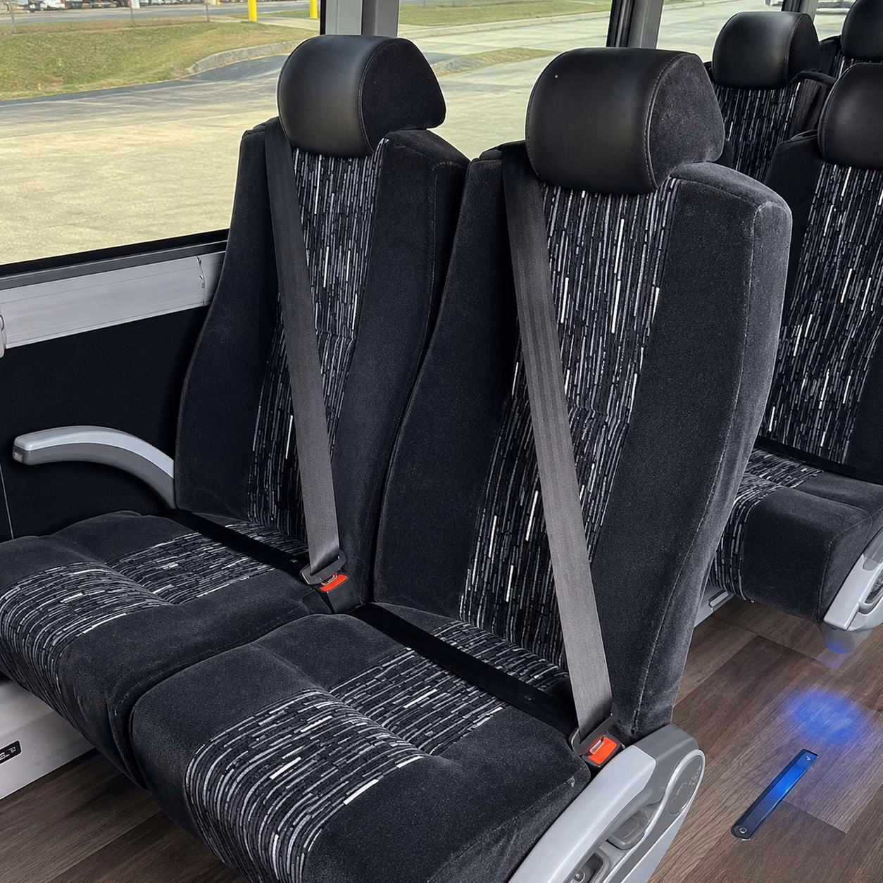 renton charter bus interior