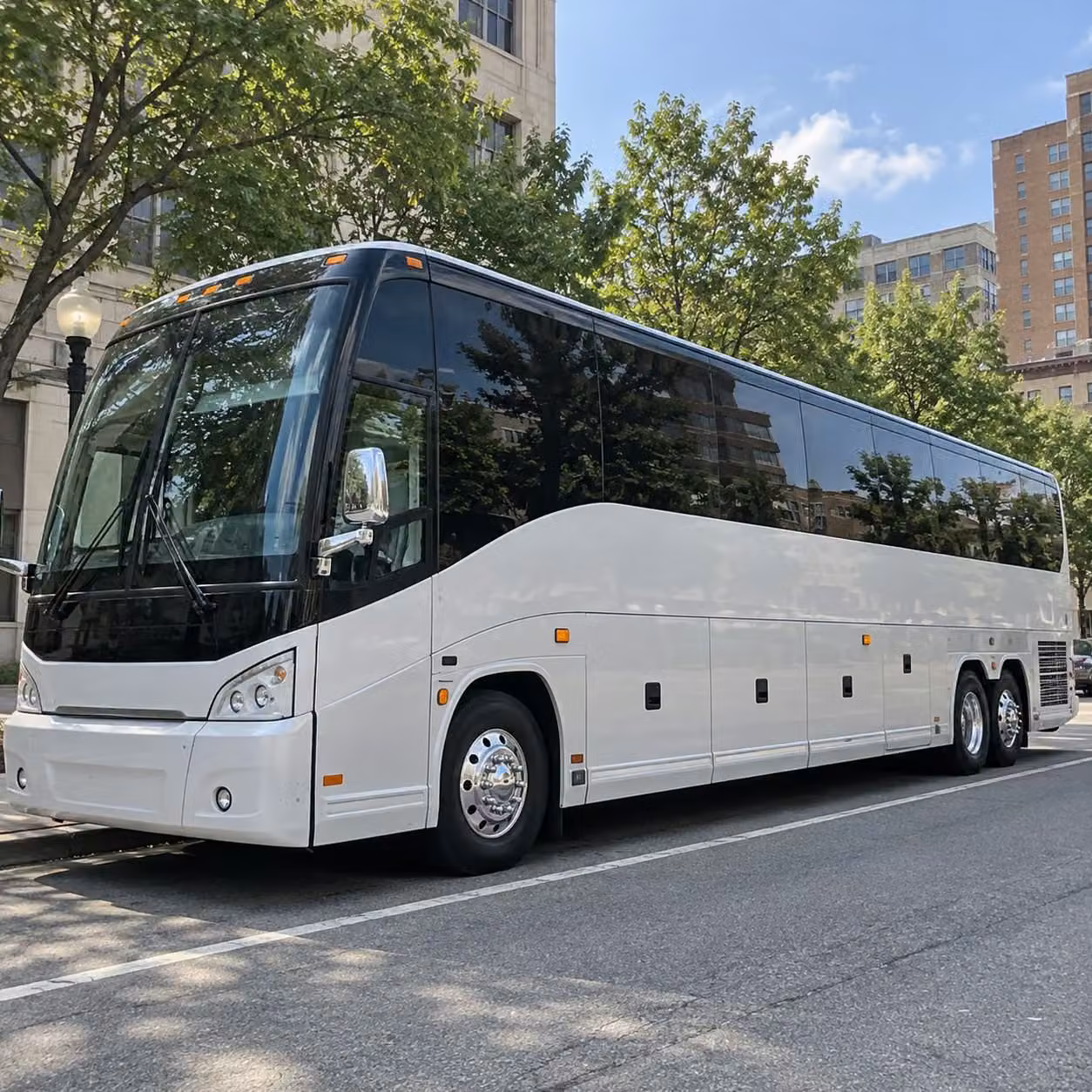 renton charter bus rental exterior
